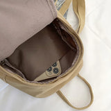 Canvas Mini Backpack for Teenage Girl Women Shoulder Bag