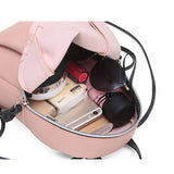 Small Leather Shoulder Bag Mini Backpacks For Teenage Girls