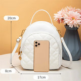 Small Backpack Women's Shoulder Bags PU Leather Bag