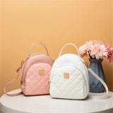 Small Backpack Women's Shoulder Bags PU Leather Bag