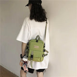 Small Women's Multifunction Backpack Crossbody Shoulder Bag for Teen Girls