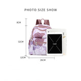Plaid Printing Travel Women Backpack Casual Double Shoulder Bags