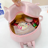 Small Backpack for Girls Mini Backpack Girl Purse Bow Kindergarten