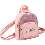 Girls Mini Backpack Pink Sequin Toddler Schoolbag