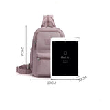 Women's Small Chest Bag Waterproof Nylon Backpack