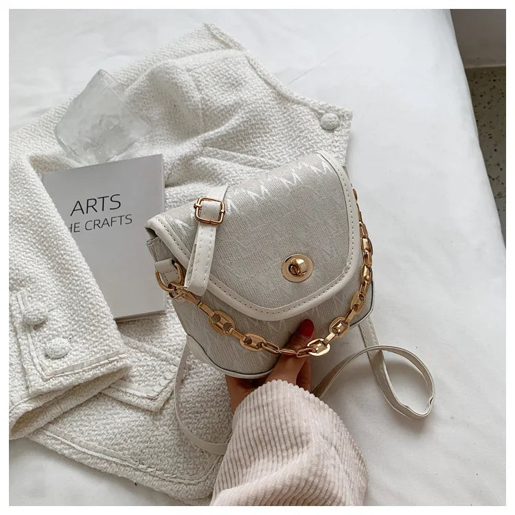 Vintage Chain Handbag Small Messenger Square Bag Women Bags