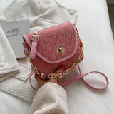 Vintage Chain Handbag Small Messenger Square Bag Women Bags