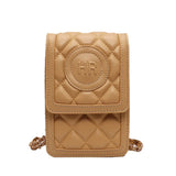 Small Shoulder Bag Rhombus Mini Crossbody Chain Phone Bag Woman Portable Square
