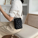 Small Shoulder Bag Rhombus Mini Crossbody Chain Phone Bag Woman Portable Square