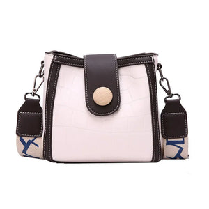 Small PU Leather Bucket Bag Crossbody Bags For Women