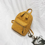 Small PU Leather Backpack Portable Women Bag