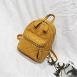 Small PU Leather Backpack Portable Women Bag