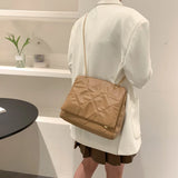 Small Quilted Chain Handbag Shoulder Bags Lightweight PU Leather Women's Purses
