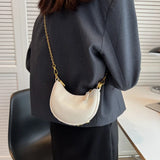 Small Bag Women Autumn Shoulder Underarm Bag Chain Bar Crossbody Dumpling Bag