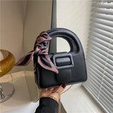 Spring Chain Messenger Bag Texture Portable Small Square Bag