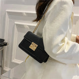 Women's Crossbody Square Bag Small Chain Flap Purse Shoulder Messenger Bag