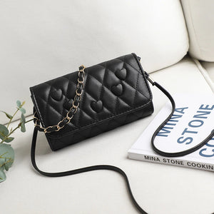 Small Heart Bag Chain Shoulder Handbag For Women