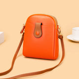 Small Vintage Leather Messenger Bag High Women Shoulder Handbag