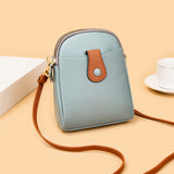 Small Vintage Leather Messenger Bag High Women Shoulder Handbag