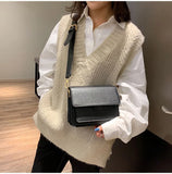 Winter Women's Messenger Shoulder Bag Small Square Bag