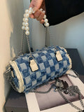Small Beading Top Handle Women's Bag Shoulder Crossbody Bags