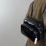 Solid Bright Bread Backpack Women Casual Travel Bag for Ladies