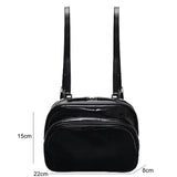 Solid Bright Bread Backpack Women Casual Travel Bag for Ladies
