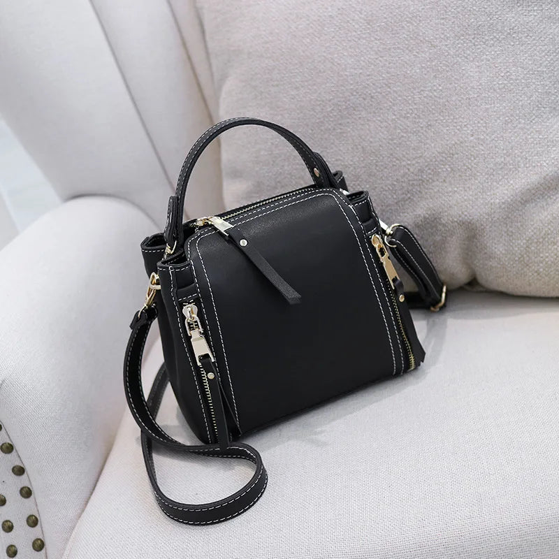 Green Messenger Bucket Bag with Long Strap Crossbody Shoulder Bag