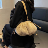 Winter Faux Fur Shoulder Bag Cute Candy Handbags