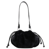 Winter Faux Fur Shoulder Bag Cute Candy Handbags