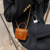 Camellia Shoulder Bucket Bag Mini Quilted Crossbody