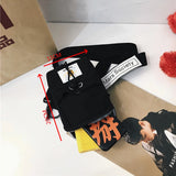 Canvas Chest Pack Crossbody Bag Streetwear Fanny Pack