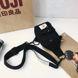 Canvas Chest Pack Crossbody Bag Streetwear Fanny Pack