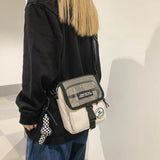 Canvas Shoulder Bag for Women Men Crossbody Messenger Bag
