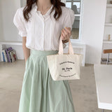 Canvas Tote Bags Paris Bookstore Shopper Handbags