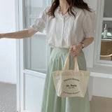 Canvas Tote Bags Paris Bookstore Shopper Handbags