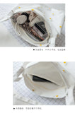 Small Canvas Tote Women?s Bag Girls Shopper Handbag Casual Embroidery