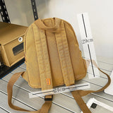 Canvas Vintage Backpack Unisex Men Women Bags Teen Girls Solid Mini Rucksack