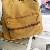 Canvas Vintage Backpack Unisex Men Women Bags Teen Girls Solid Mini Rucksack