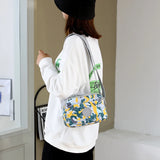 Casual Printing Female CrossBody Bag Women Shoulder bag Nylon Ladies Messenger B