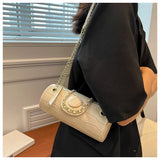 Barrel Shaped PU Leather Women's Crossbody Bag