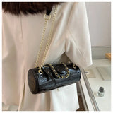 Barrel Shaped PU Leather Women's Crossbody Bag