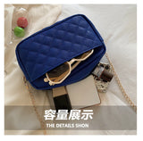 Embroidered Camera Bag Chain Crossbody Messenger Bag for Women