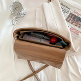 Small Chain Shoulder Bag PU Leather Crossbody Totes Handbag