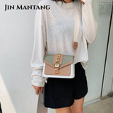 Small PU Leather Crossbody Belt Bag for Women Chain Shoulder Handbag