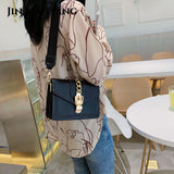 Small PU Leather Crossbody Belt Bag for Women Chain Shoulder Handbag