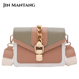 Small PU Leather Crossbody Belt Bag for Women Chain Shoulder Handbag