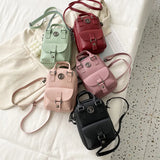 Canvas Crossbody Bag Women's Flap Handbag Casual Phone Purse