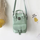 Canvas Crossbody Bag Women's Flap Handbag Casual Phone Purse