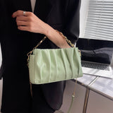 Quilted Leather Crossbody Bag Chain Strap Shoulder Purse